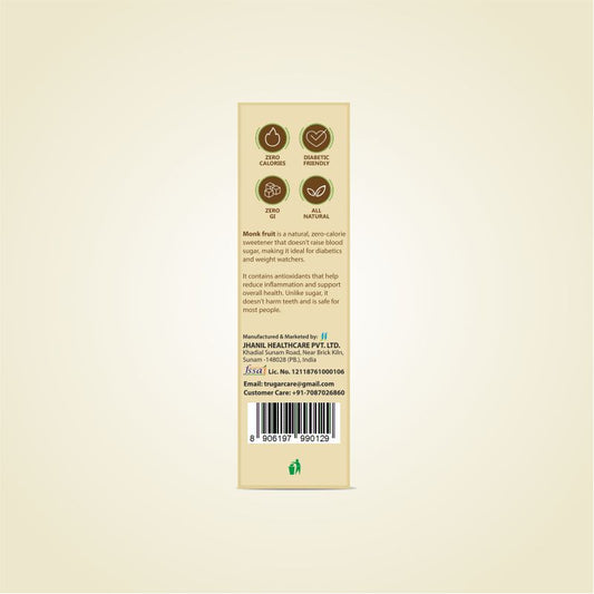 Trugar Monk Fruit Powder 50 Sachets Pack of 2