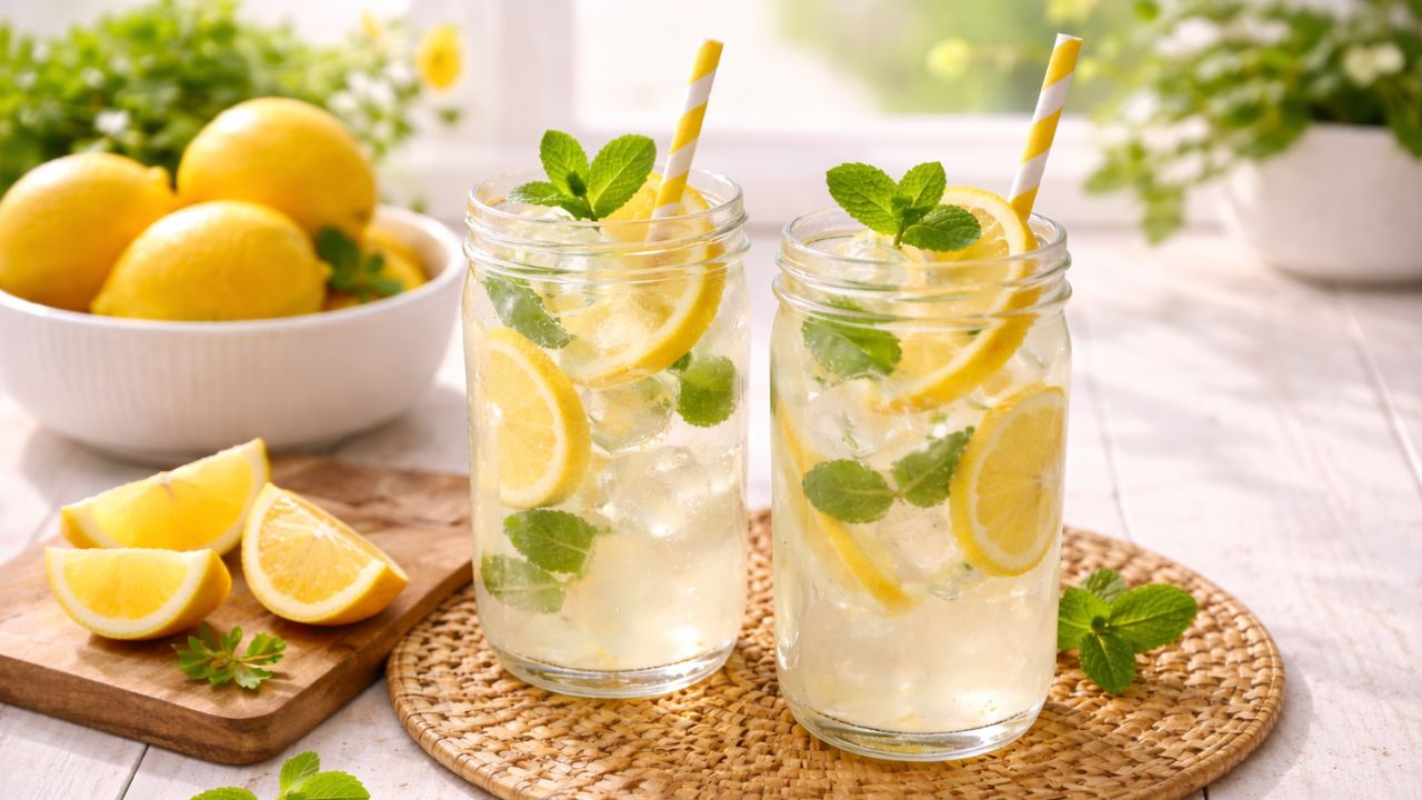 Zero Calorie Lemonade / Nimbu Pani 