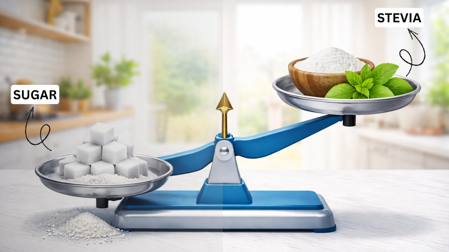 How much stevia to use instead of sugar conversion comparison