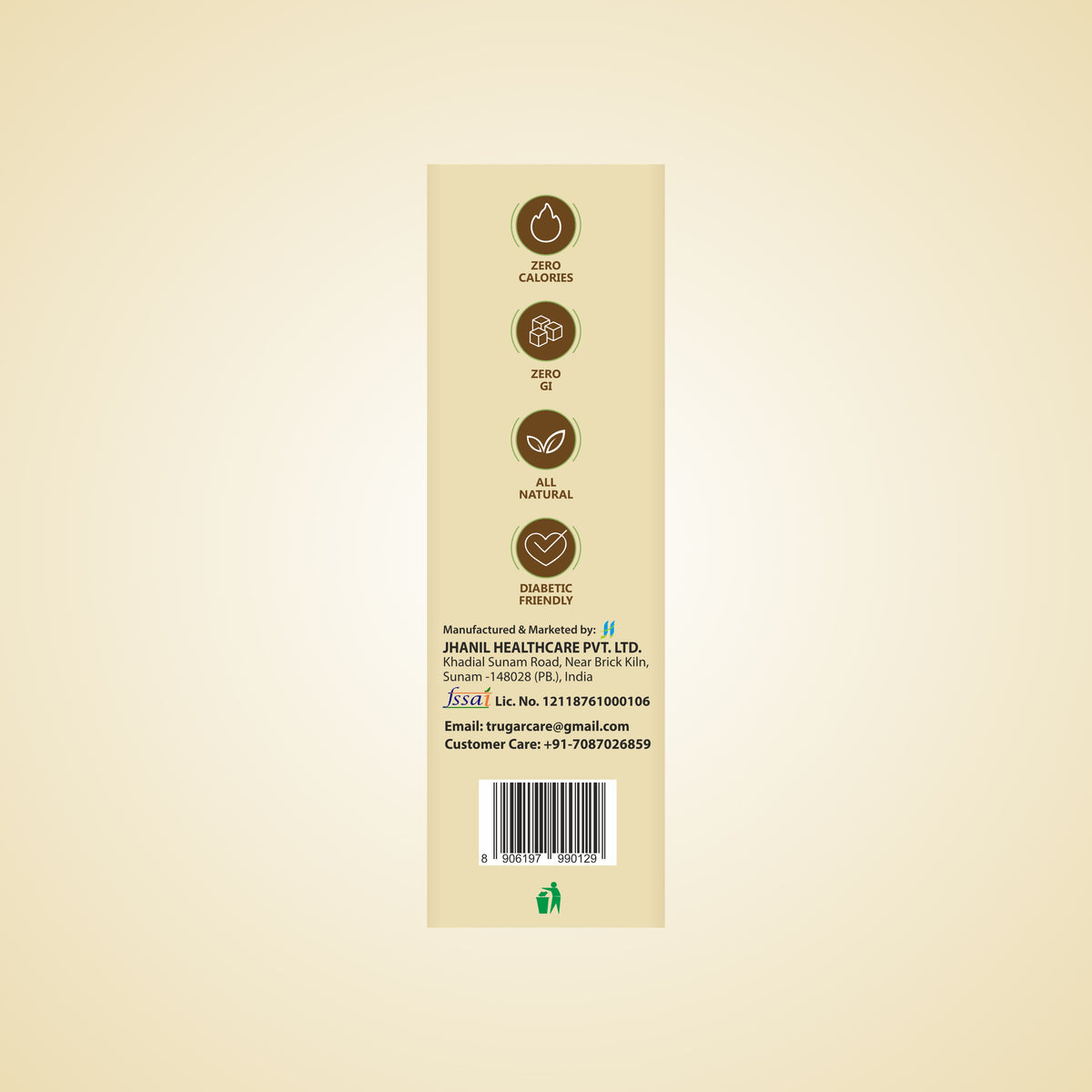 Trugar Sugar Free Monkfruit Powder 50 Sachets