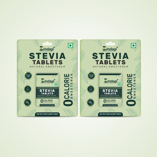 Zindagi Stevia Tablets | 100 % plant based sweetener | 100 Tablets
