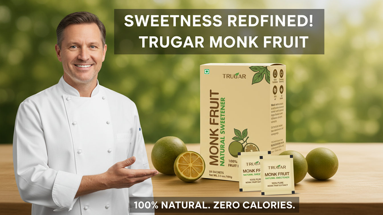 Zindagi Stevia Powder 200gm Pack of 2 & TruGar Monk Fruit 100gm (Free) Combo | Plant-Based Sugar-Free & Zero Calorie Sweetener Kit| Plant Based Sugar Free Sachets | Zero Calorie Sweetener