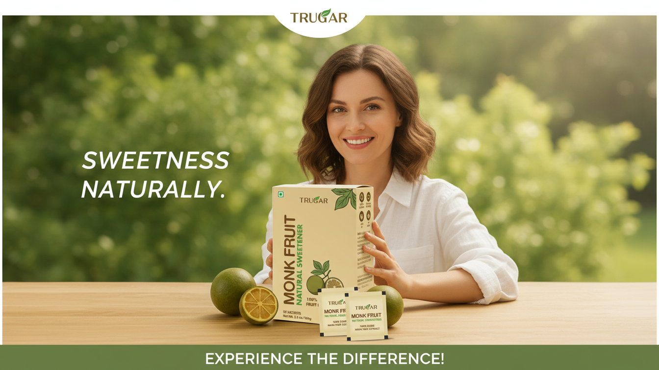 Zindagi Stevia Liquid Drops Pack of 5 & Trugar Monk Fruit Sachets 100gm | Stevia Sugar Free & Zero Calorie Sweetener